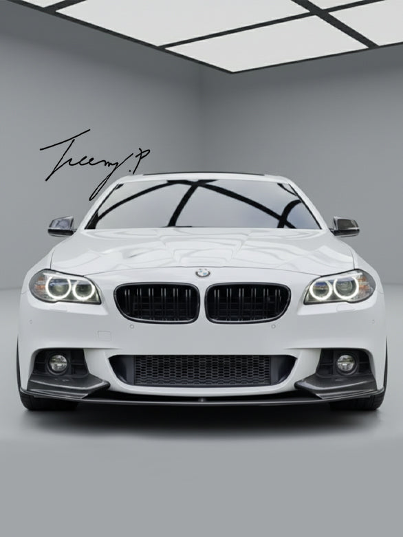 BMW 5 Series F10 M5 front splitter lip carbon look
