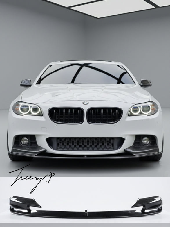 BMW 5 Series F10 M5 front splitter lip carbon look
