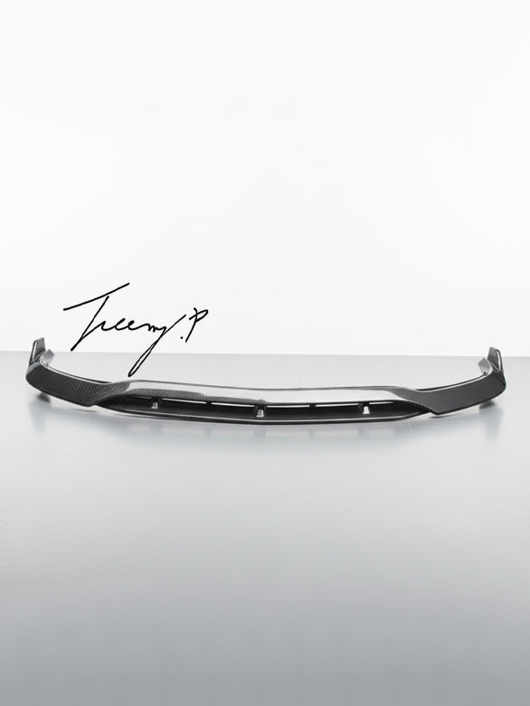 Mercedes Benz C63 W205 AMG B style carbon look front bumper splitter
