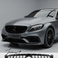 Mercedes C Class C63 W205 facelift gloss black GT style front grille
