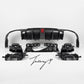 Mercedes E Class W213 AMG C63 style carbon look rear bumper diffuser

