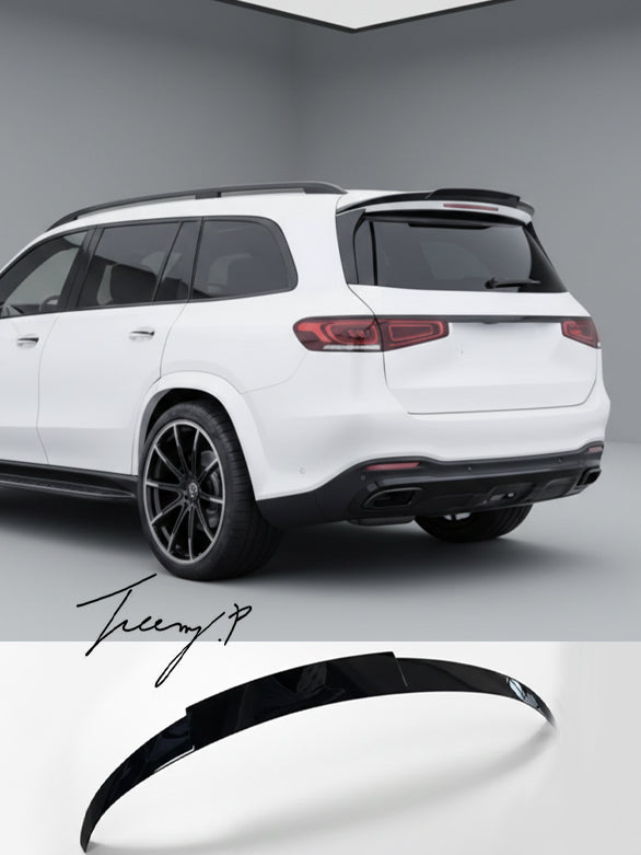 Mercedes X167 GLS63 AMG Brabus style gloss black rear boot spoiler
