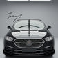 Mercedes E Class W214 AMG gloss black front splitter lip spoiler

