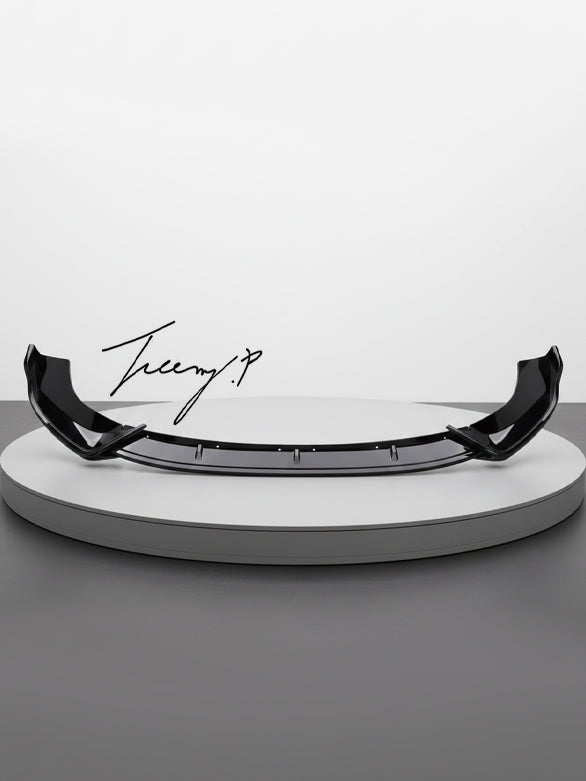 Mercedes E Class W214 AMG gloss black front splitter lip spoiler
