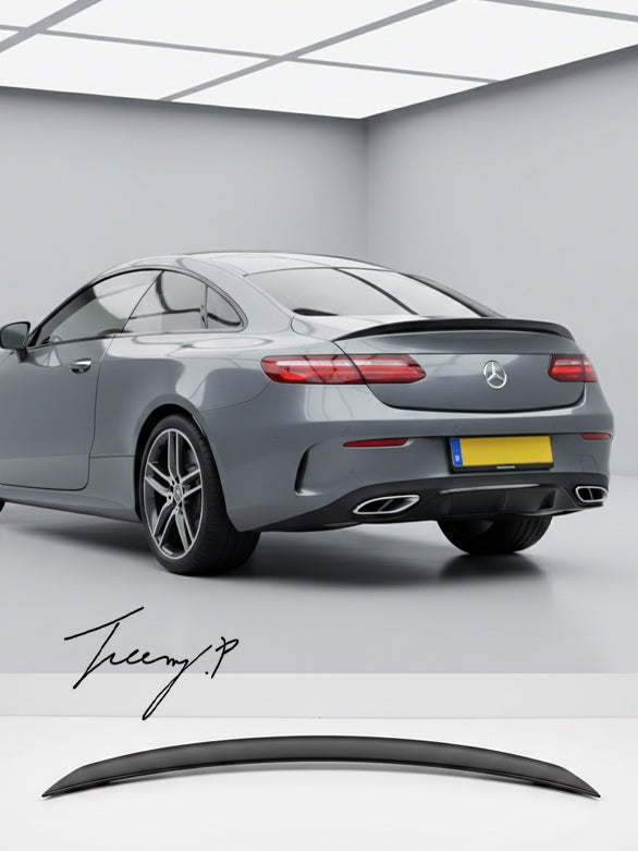 Mercedes E Class C238 coupe E63 AMG style gloss black rear boot spoiler
