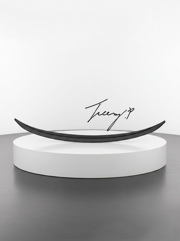 Mercedes CLA W117 gloss black rear boot spoiler lip
