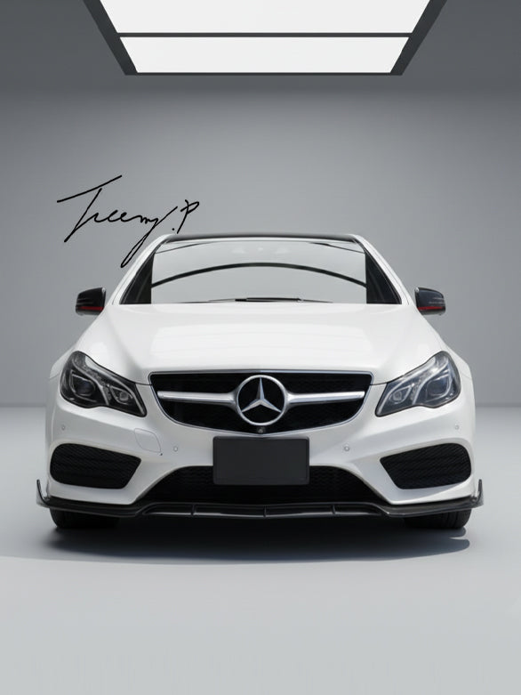 Mercedes E Class W207 C207 AMG line gloss black front splitter lip