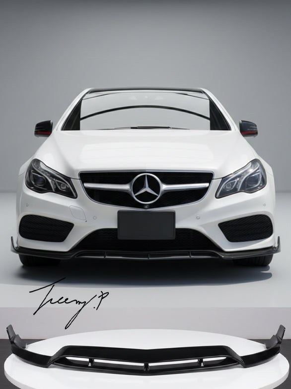 Mercedes E Class W207 C207 AMG line gloss black front splitter lip
