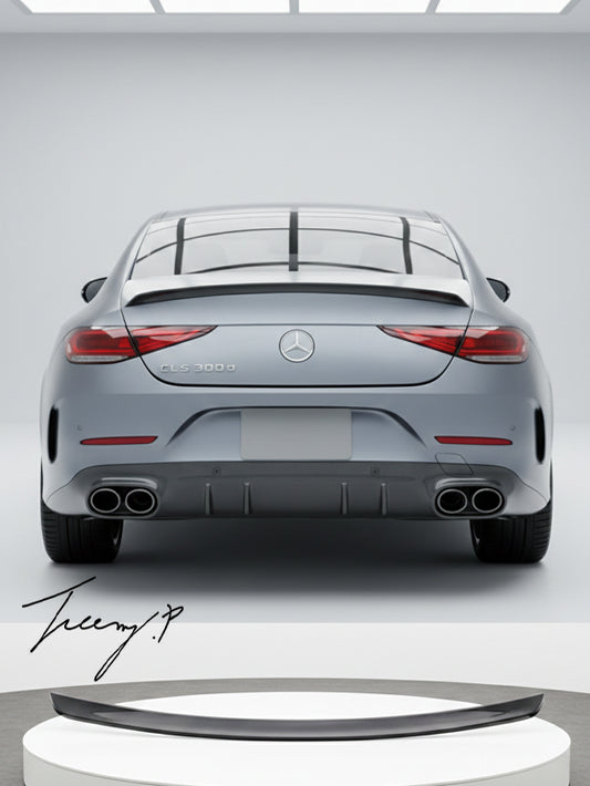 Mercedes CLS W257 C257 AMG style gloss black rear boot trunk spoiler
