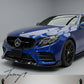 Mercedes C Class W206 gloss black Brabus style front lip splitter
