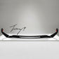 Mercedes C Class W206 gloss black Brabus style front lip splitter

