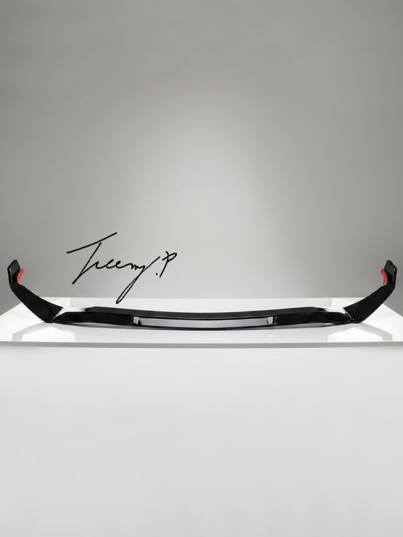Mercedes C Class W206 gloss black Brabus style front lip splitter
