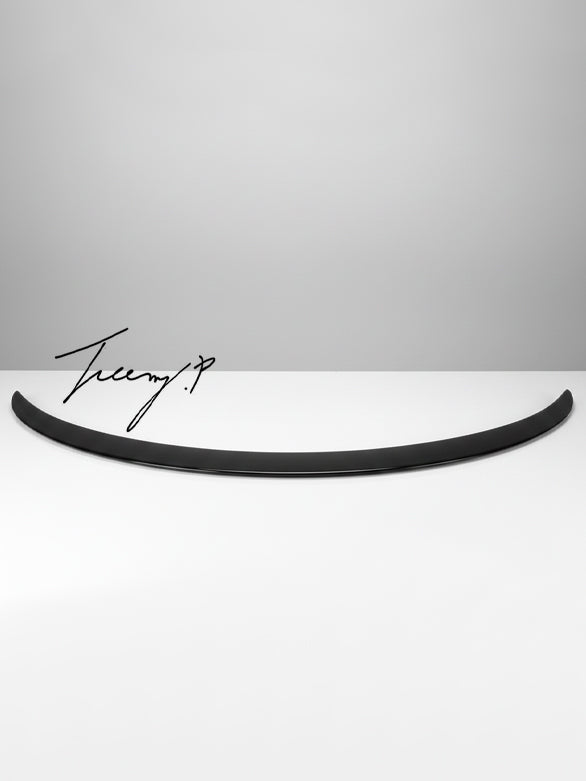 Mercedes CLA W117 gloss black rear boot spoiler lip
