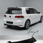 Gloss black Osir-style rear boot roof spoiler lip wing for VW Golf Mk5 GTI (2003–2008).