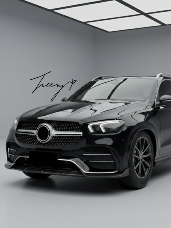 Mercedes GLE W167 C167 AMG Line front splitter lip spoiler 2019 to 2023
