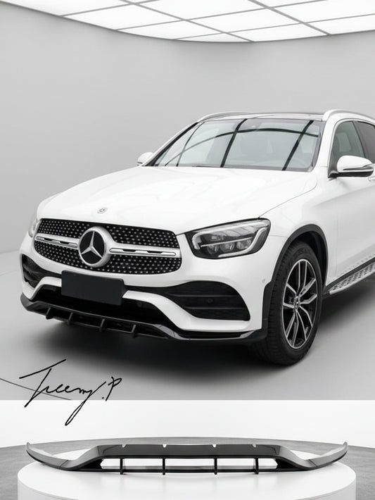 Mercedes GLC Class C253 X253 AMG Line gloss black front splitter bumper lip 2019 to 2022
