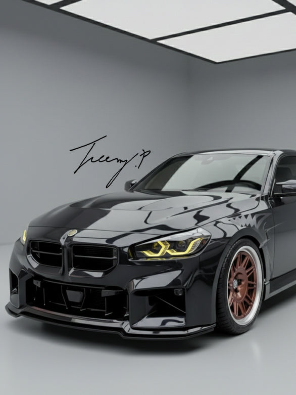 BMW M2 G87 M Performance carbon look front splitter lip spoiler 2023+

