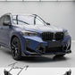 BMW X3M F97 LCI gloss black front splitter lip spoiler 2022+

