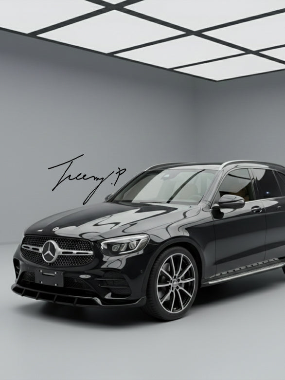 Mercedes GLC X254 AMG Line gloss black front splitter lip 2023+
