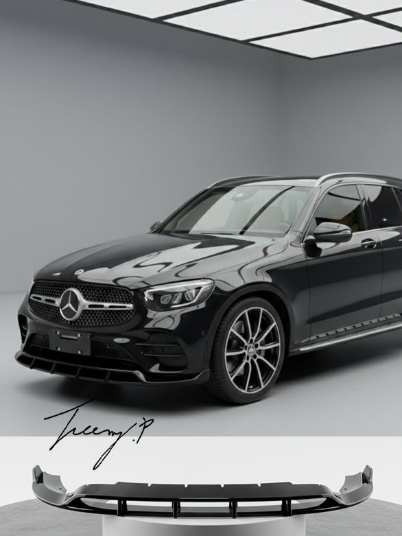 Mercedes GLC X254 AMG Line gloss black front splitter lip 2023+

