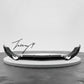 Mercedes C Class W205 AMG gloss black front splitter spoiler
