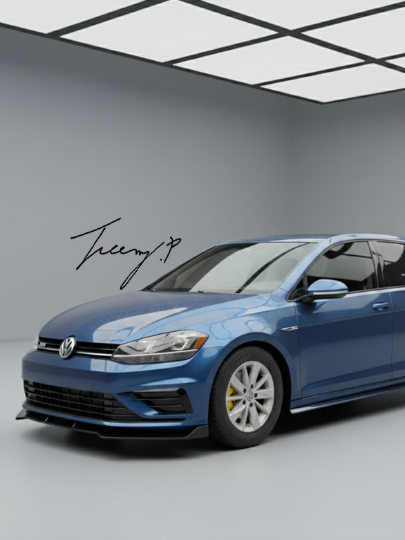 VW Golf MK7 MK7.5 front splitter lip spoiler body kit
