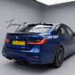 Gloss black M Performance rear window roof spoiler for BMW 3 Series G20 2018 and newer
