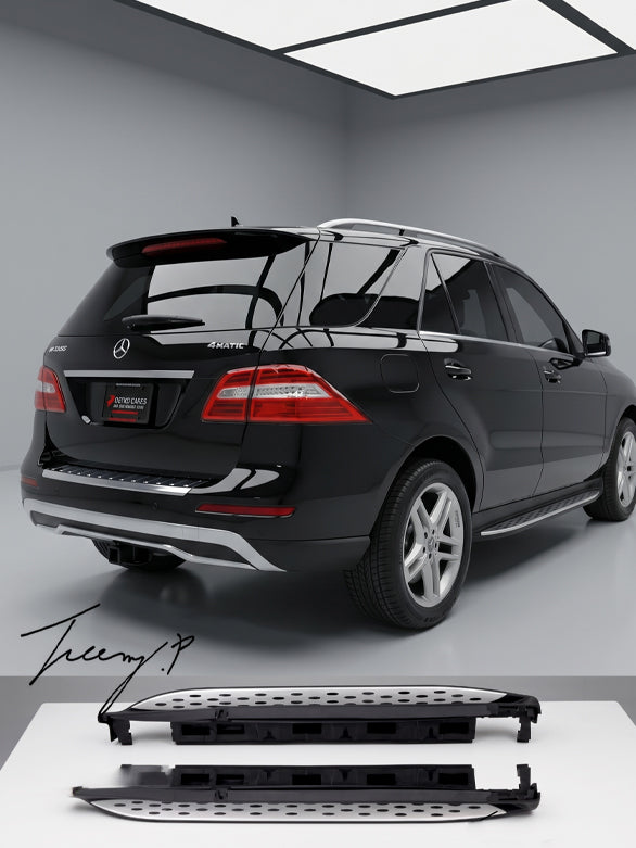 OE AMG style running boards side steps for Mercedes GLE W166 2015 to 2019
