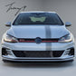 VW Golf MK7 MK7.5 gloss black front splitter lip
