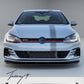 VW Golf MK7 MK7.5 gloss black front splitter lip
