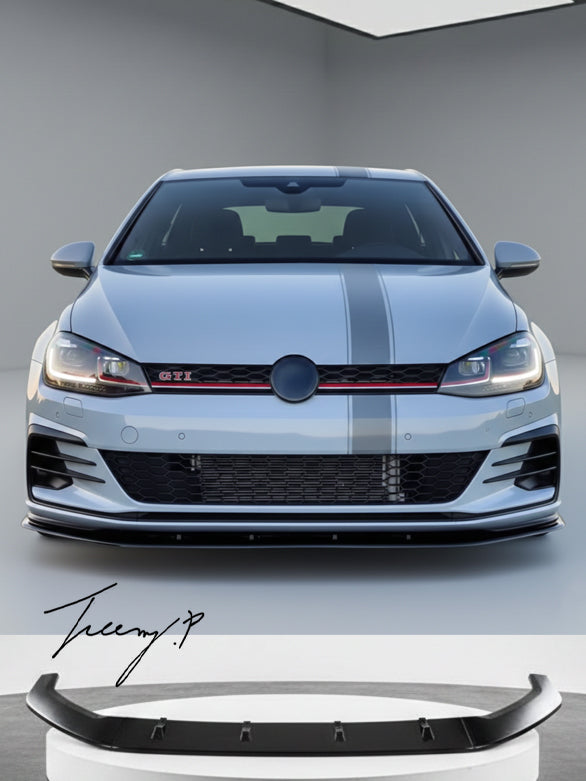 VW Golf MK7 MK7.5 gloss black front splitter lip
