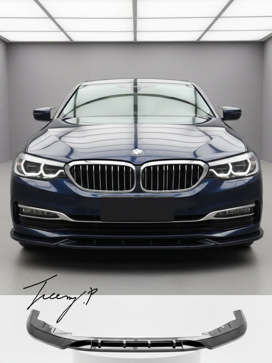BMW 5 Series G30 SE gloss black front splitter lip diffuser
