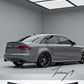 Gloss black S4-style rear boot spoiler for Audi A4 B8 (2013–2016).