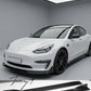 Tesla Model 3 (2017+) Carbon Fiber Side Skirts Extension Lip Splitter Spoiler Kit