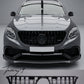 Panamericana gloss black GT style grille with camera for Mercedes ML W166 2012 to 2019
