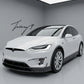 Tesla Model X carbon fiber side skirt blades 2016+
