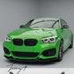 Gloss black front splitter lip for BMW 1 Series F20 F21 LCI M Sport 2015 to 2019