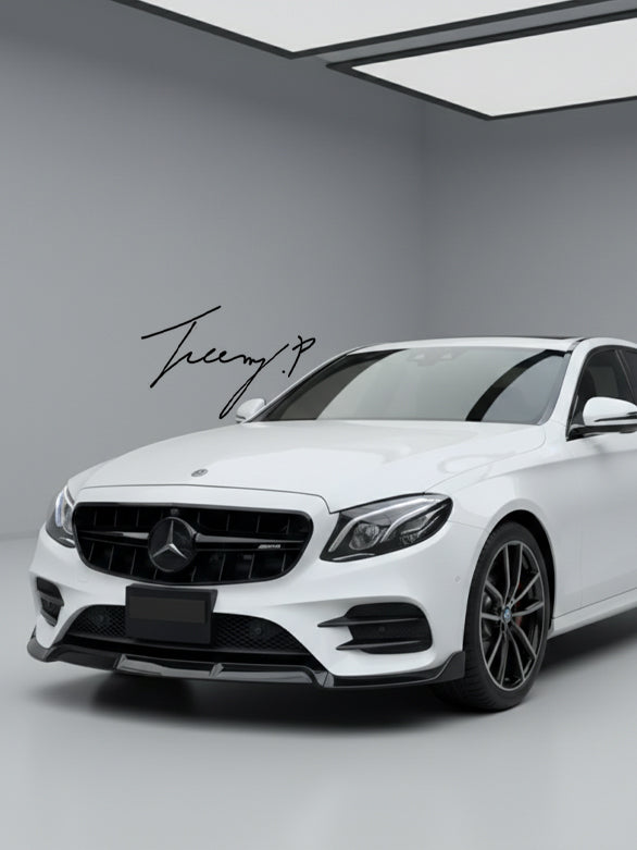 Mercedes E-Class W213 (2017–2020) AMG Line Gloss Black Front Splitter Lip Spoiler
