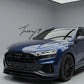 Gloss black front lip splitter for Audi Q8 S Line 2018 plus

