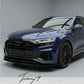 Gloss black front lip splitter for Audi Q8 S Line 2018 plus
