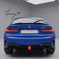 BMW 3 Series G20 G21 2019-2026 rear gloss black quad exhaust tips tailpipes