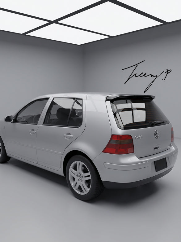 VW Golf MK4 gloss black rear roof spoiler wing

