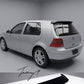 VW Golf MK4 gloss black rear roof spoiler wing
