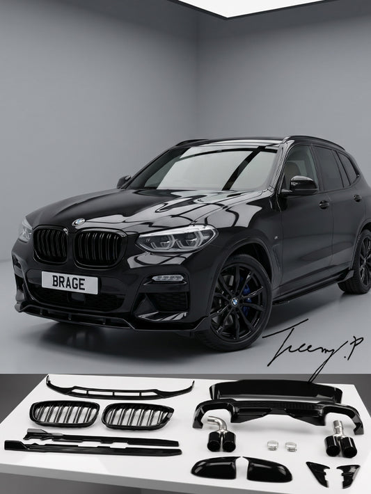 BMW X3 G01 X4 G02 X3M X4M body kit front splitter lip rear diffuser