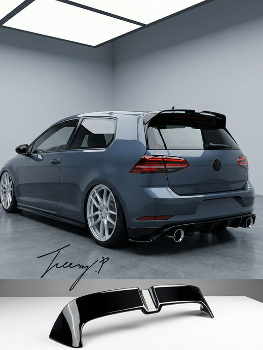 VW Golf MK7 MK7.5 gloss black Oettinger style boot spoiler sporty premium look
