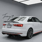Audi A4 B9 S Line glossy black rear trunk lip spoiler wing 2017 and newer sporty sleek design
