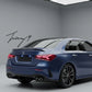 AMG line rear diffuser bumper spoiler for Mercedes A Class Saloon W177 2018 to 2023
