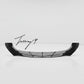 Gloss black front lip splitter for Mercedes A Class W177 A35 A45 AMG Line 2018 to 2023

