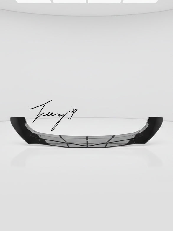 Gloss black front lip splitter for Mercedes A Class W177 A35 A45 AMG Line 2018 to 2023
