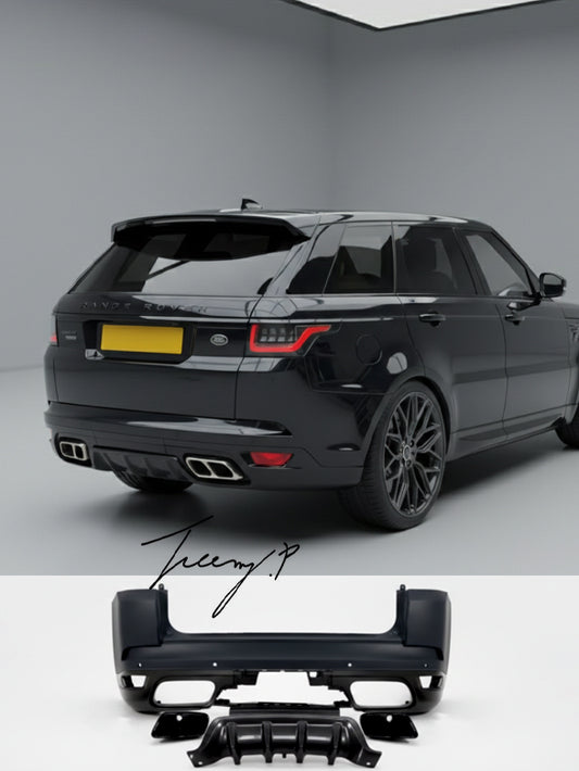 SVR style rear bumper body kit with tailpipes for Range Rover Sport L494 2013 to 2019
